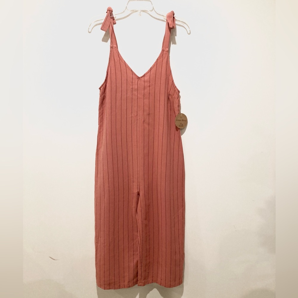 NWT, Urban Romantics Striped Jumper/Romper, Size XS, Coral